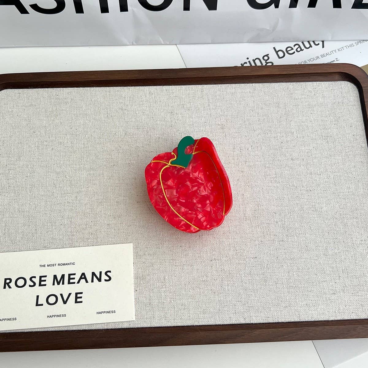 Cute Veggie & Fruit Acetate Claw Clip ? Summer Fun