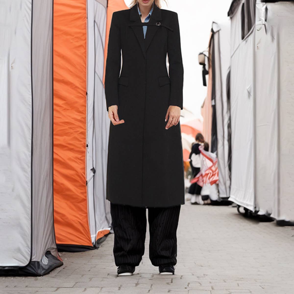 Niche Design Slim Trench Coat ??Elegant & Chic_CWOCO1257