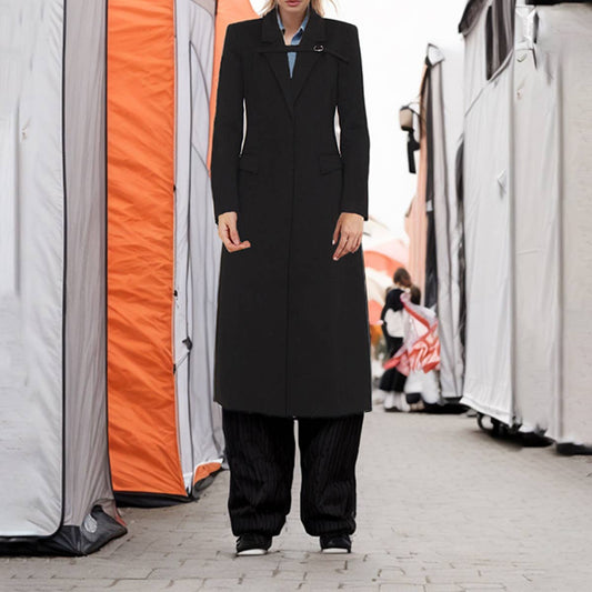 Niche Design Slim Trench Coat ??Elegant & Chic_CWOCO1257