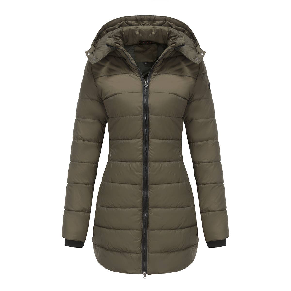 Waterproof cotton-padded jacket with removable cap
