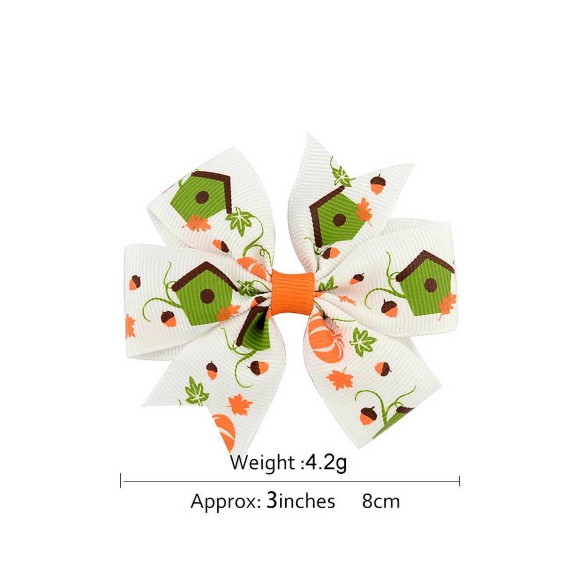 Halloween Kids Grosgrain Bow Hair Clip