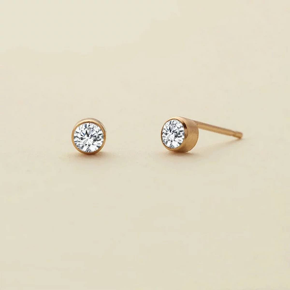 Twelve Zodiac Sign Earrings Zircon Fashion