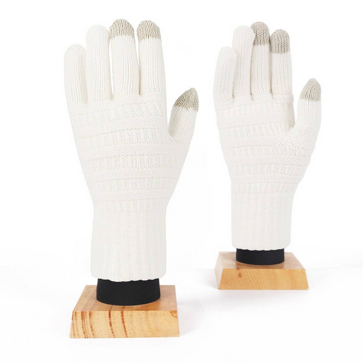 WINTER JACQUARD BRUSHED KNIT TOUCHSCREEN GLOVES_CWAG0401