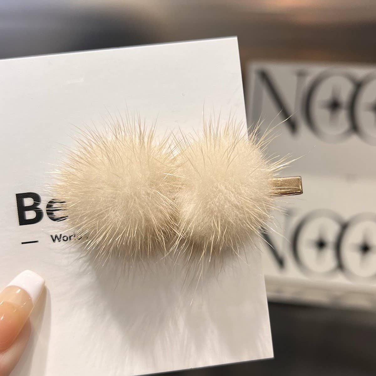 CUTE FURRY HAIRPIN DUCKBILL CLIP BANGS HAIRPIN