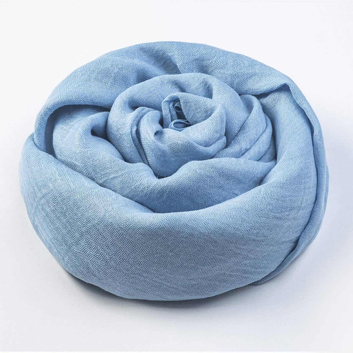 Solid Cotton Linen Scarf for Women Summer Sun Prot_CWASC1451