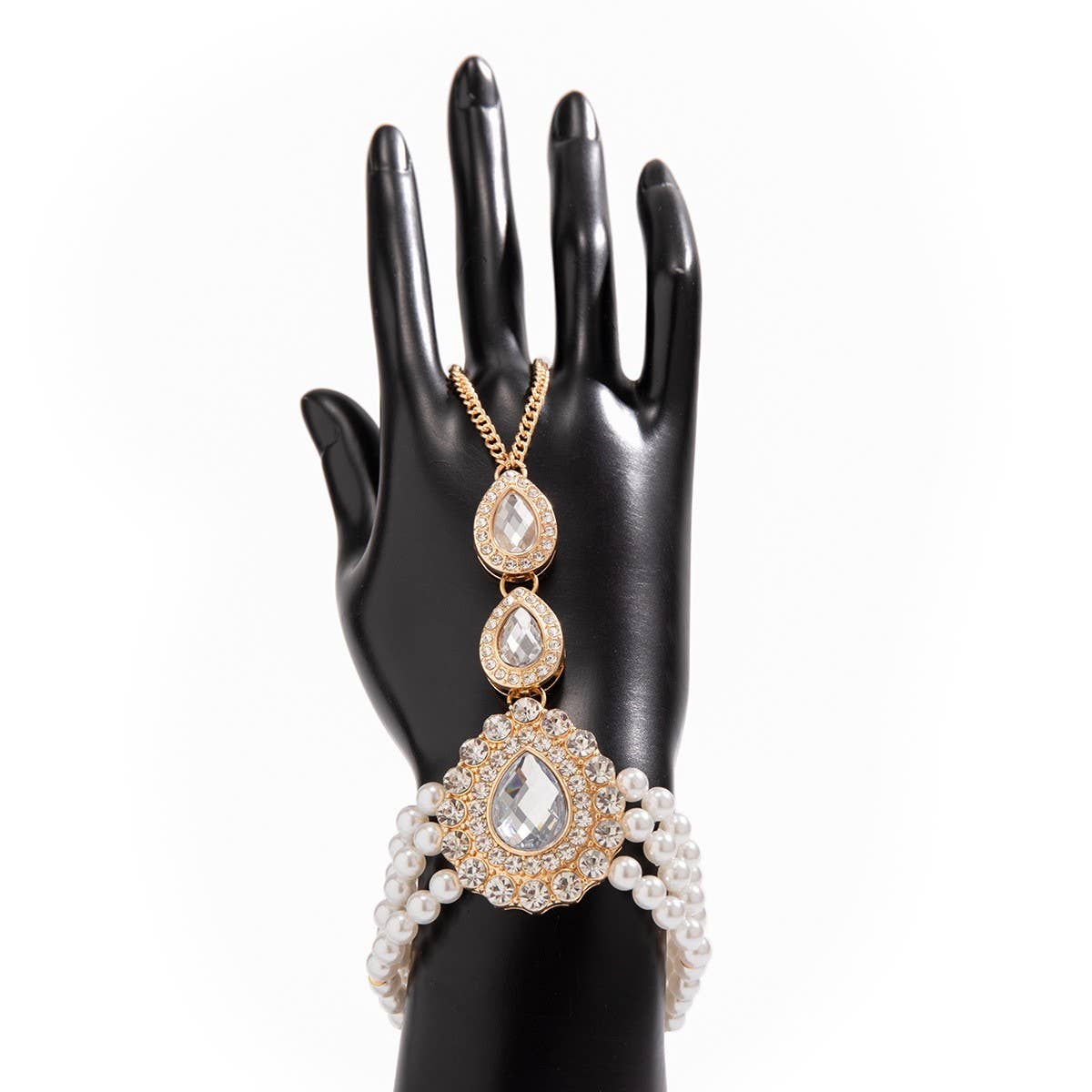 IMITATION PEARL RHINESTONE FASHION COLLAR JEWELRY