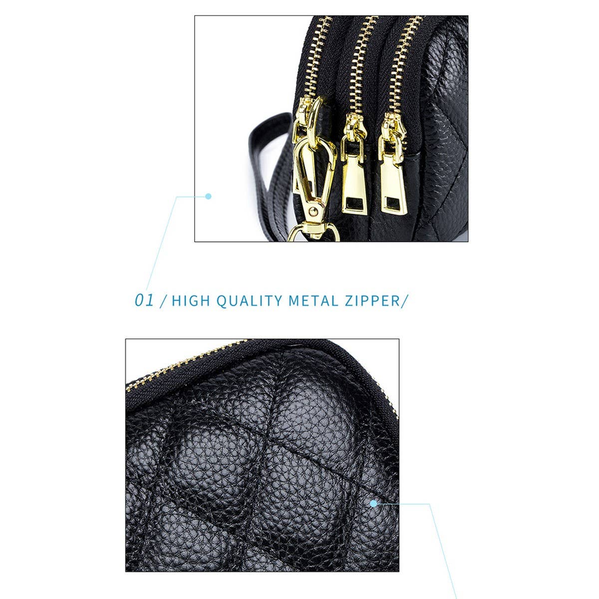 THREE-LAYER COWHIDE MULTIFUNCTIONAL LEATHER WALLET_CWAB3735