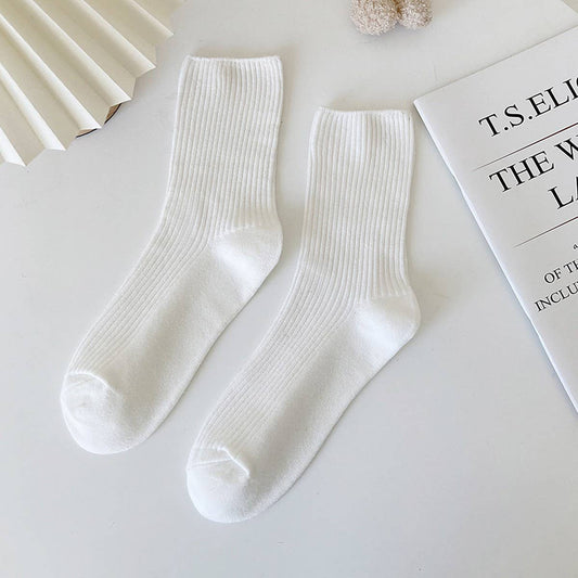 AUTUMN AND WINTER STRIPED WOMEN'S MID-CALF SOCKS_CWMS0985