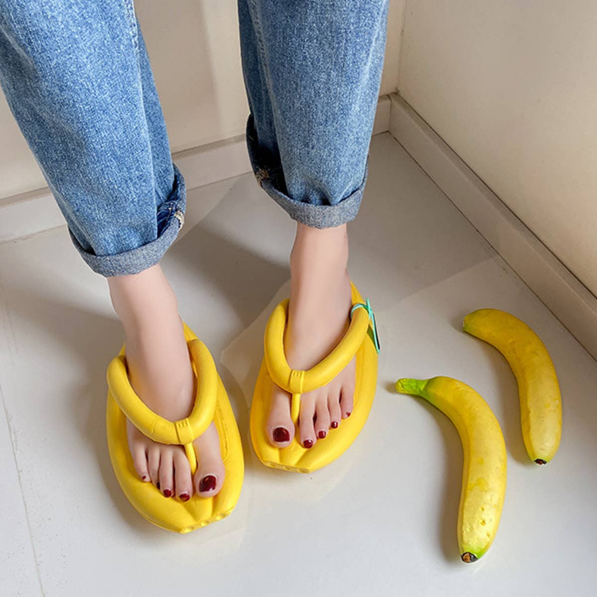 EVA NEW BANANA FLIP FLOPS SOFT AND COMFORTABLE_CWSHS0681