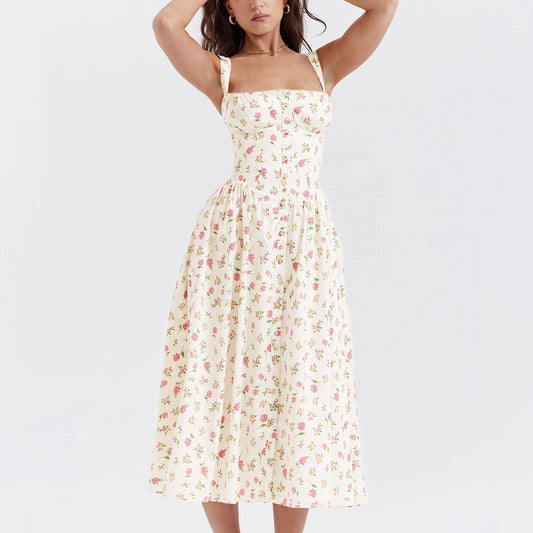 ELEGANT HOLIDAY STYLE HALTER DRESS