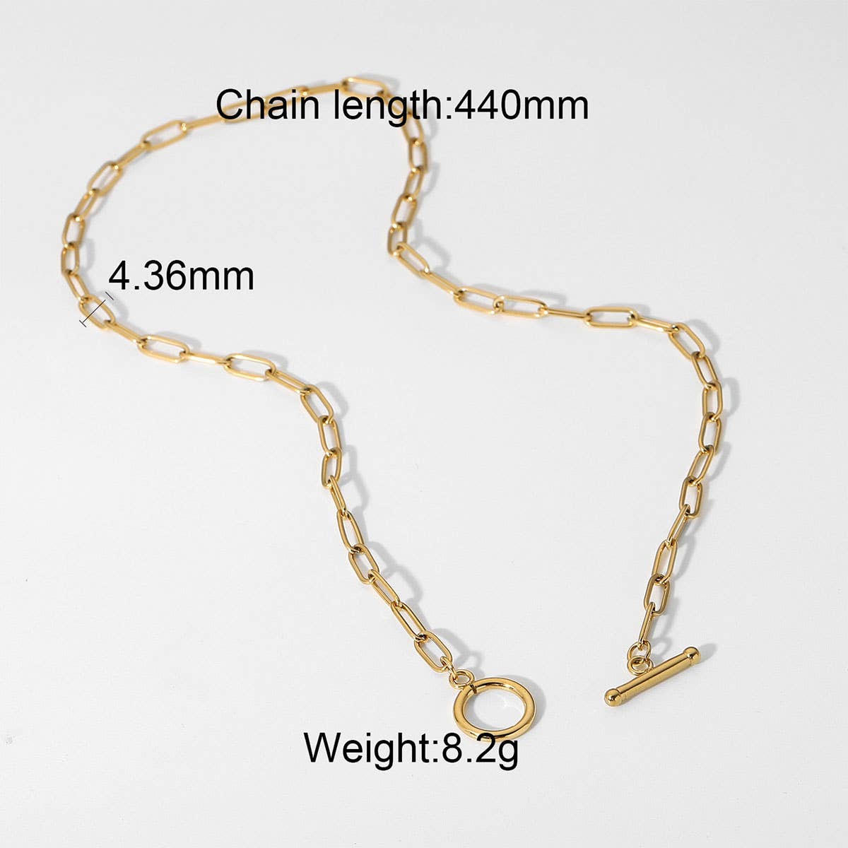 MULTILAYER GOLD PLATE STAINLESS STEEL NECKLACE