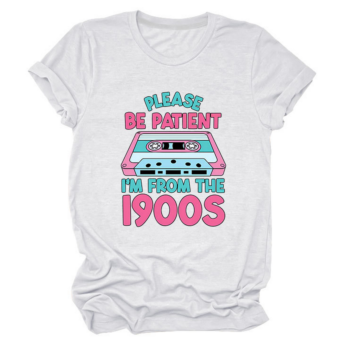 Women??¢s Tee ??Please Be Patient Letter Print_CWTTS1501