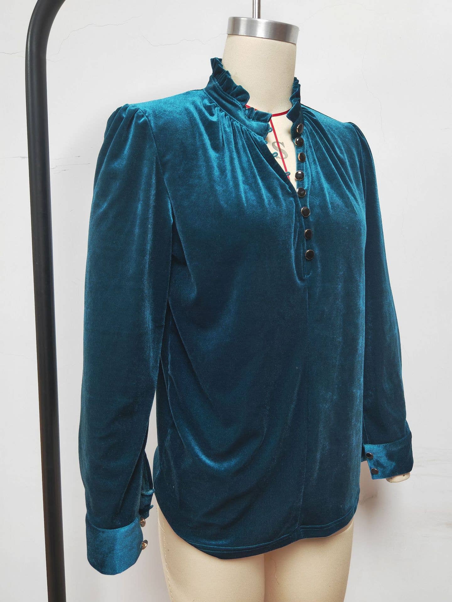 SEXY V-NECK LONG SLEEVE SHIRT IN CANARY