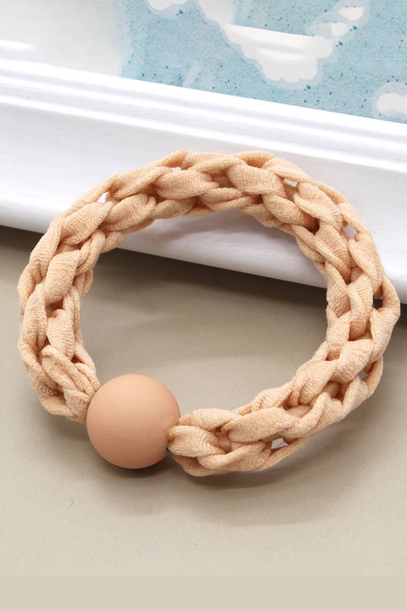 5PCS SOLID HAIR TIES ELASTIC SCRUNCHIES _CWAHA0170