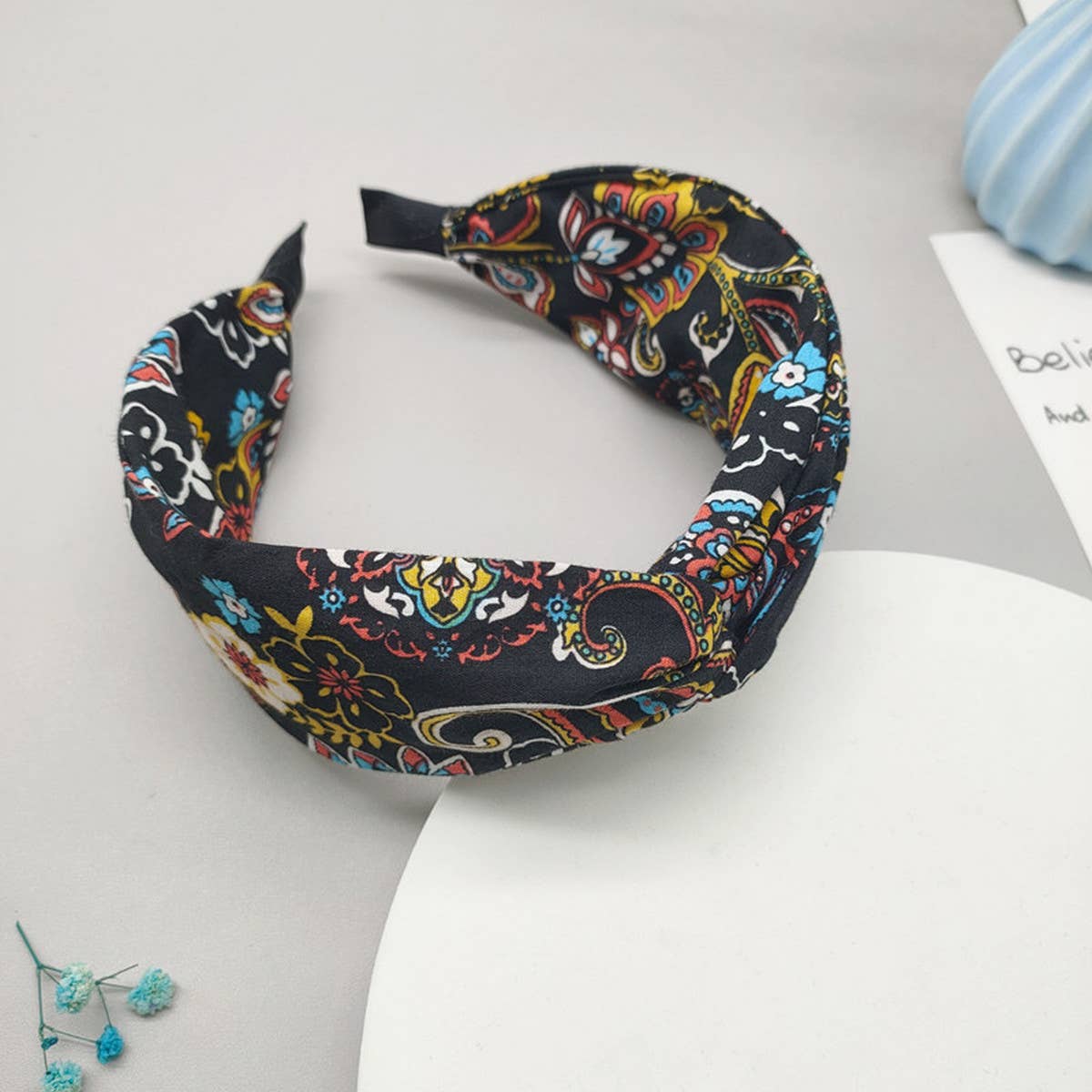 VINTAGE FABRIC CASHEW PRINT HEADBAND