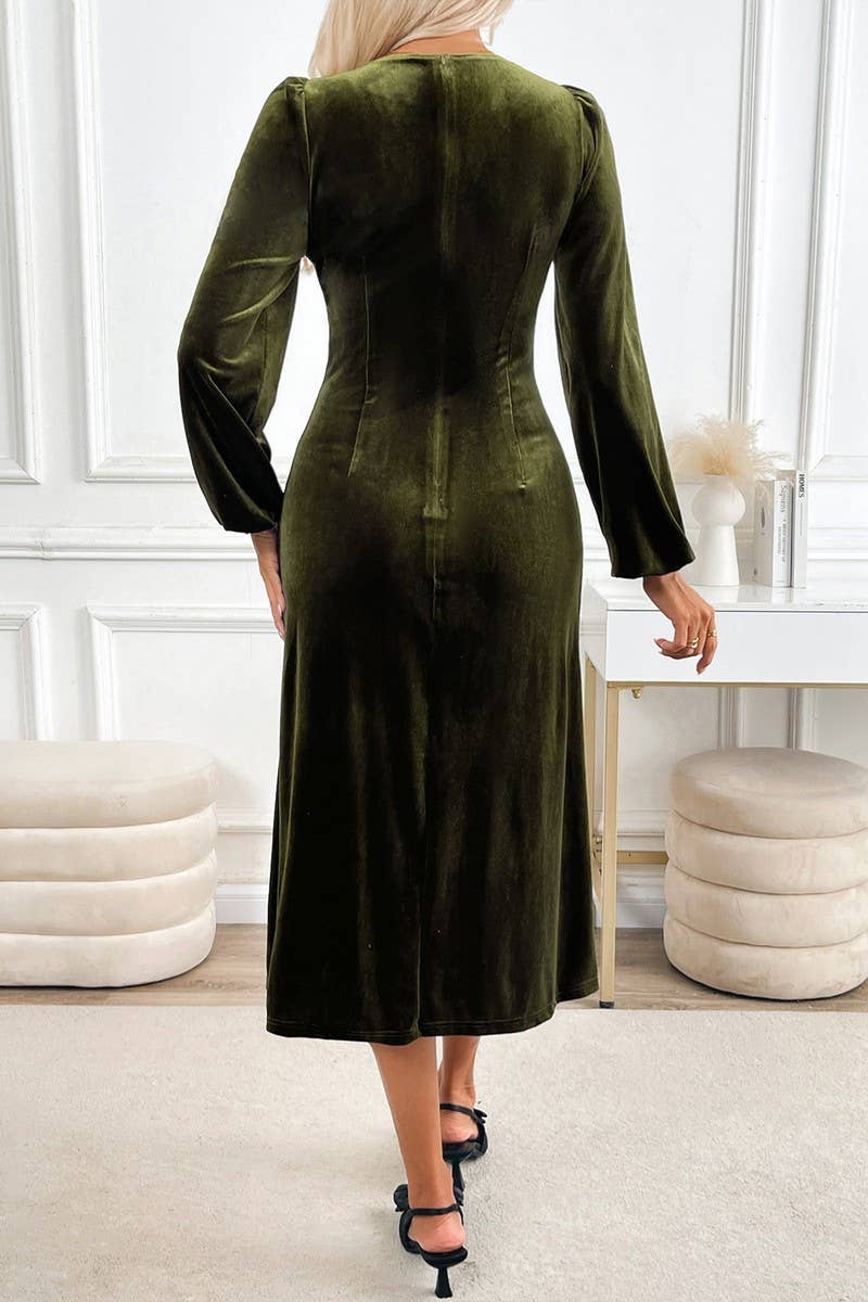 CWDMD4818_NEW AUTUMN LACE COLLAR ELEGANT DRESS