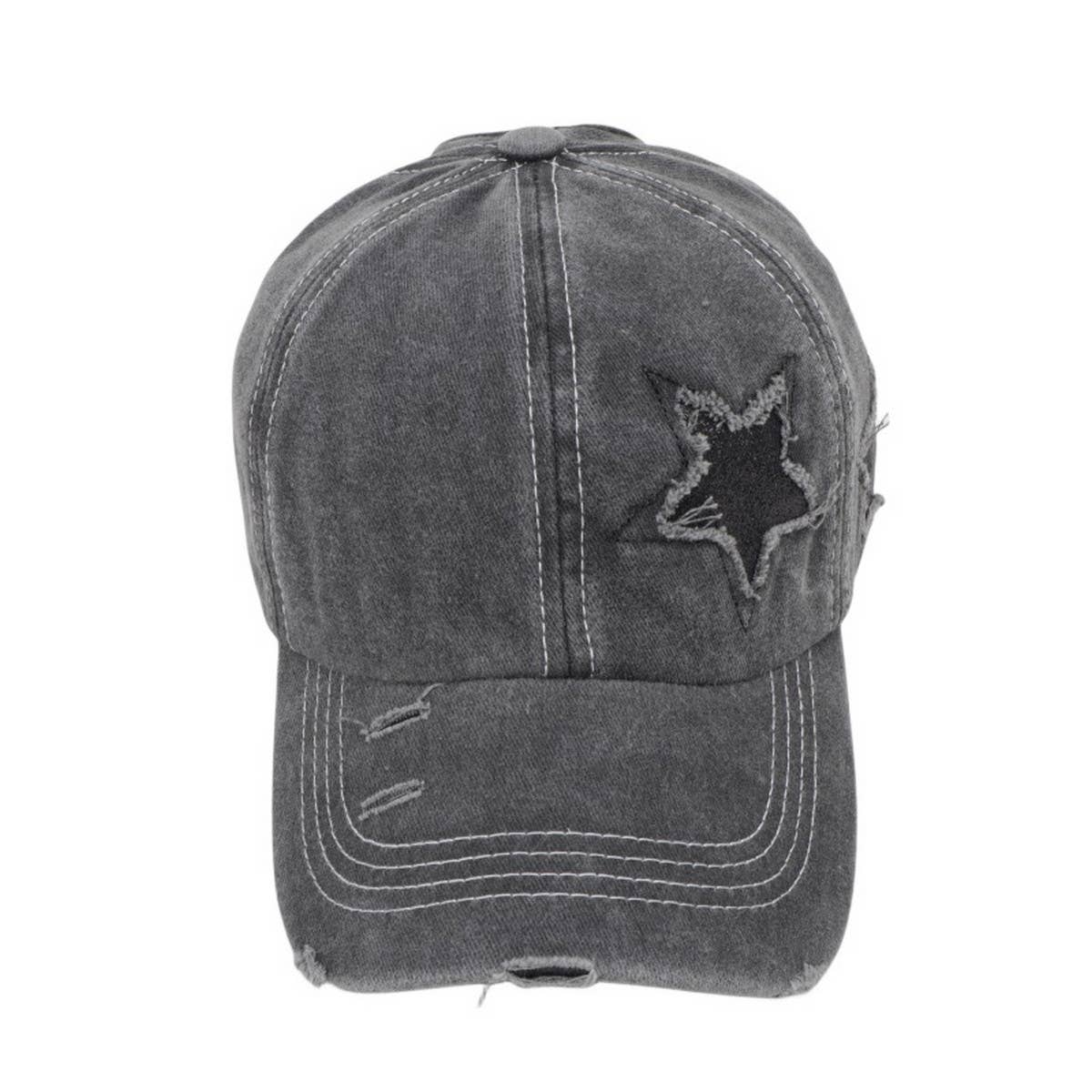 Women's Star Sequin Baseball Cap,  Sun Hat CWAH1126