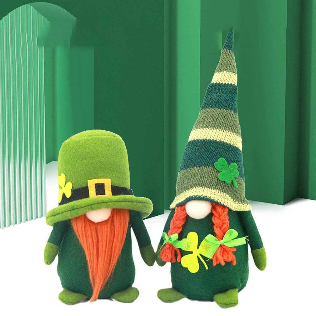 ST. PATRICK'S DAY FACELESS DOLL DOLL ORNAMENT_CWMM3437