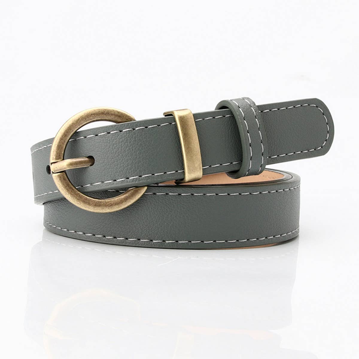 CWABE0911_VERSATILE PIN BUCKLE LEATHER BELT