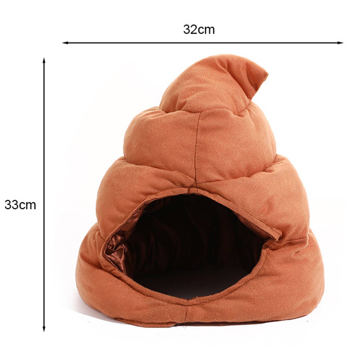 CWAH4046_POOP HEAD COVER CUTE FUNNY CARTOON POOP HAT