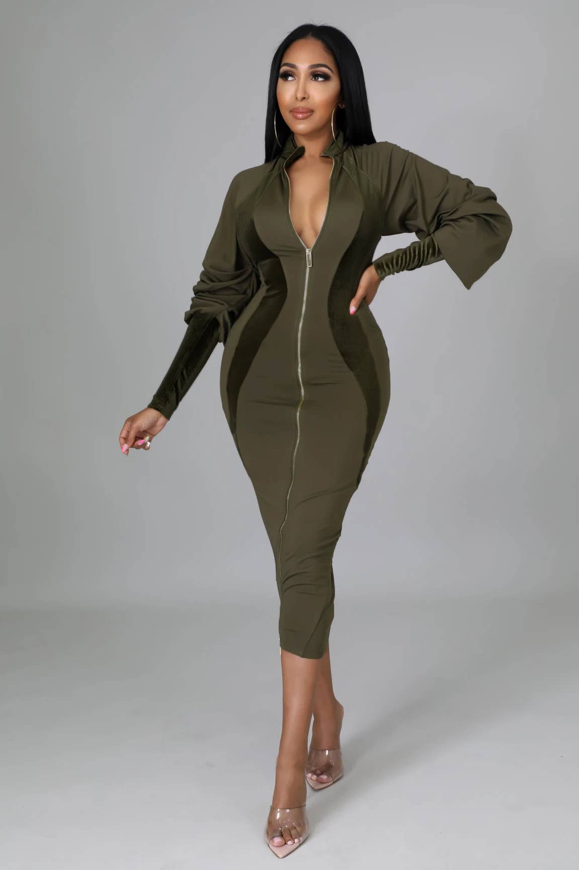 FLANNELETTE SPLICING TEMPERAMENT WOMEN'S DRESS