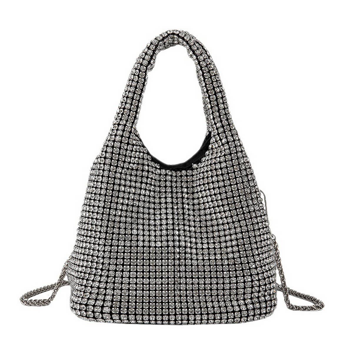 PORTABLE BUCKET BAG ELEGANT RHINESTONE EVENING BAG_CWAB3586