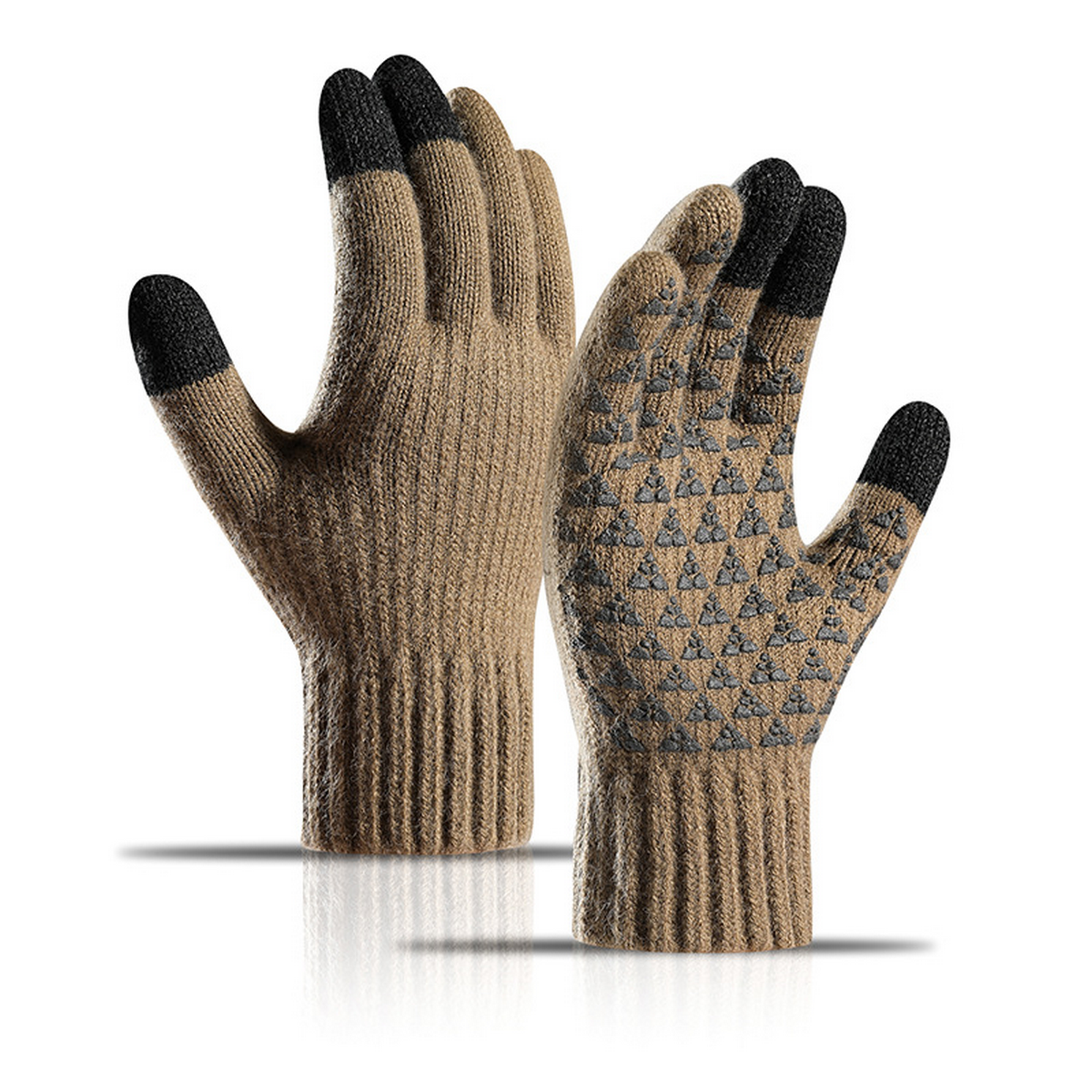 Men¡¯s Winter Alpaca Wool Knit Touchscreen Gloves_CWAG0522