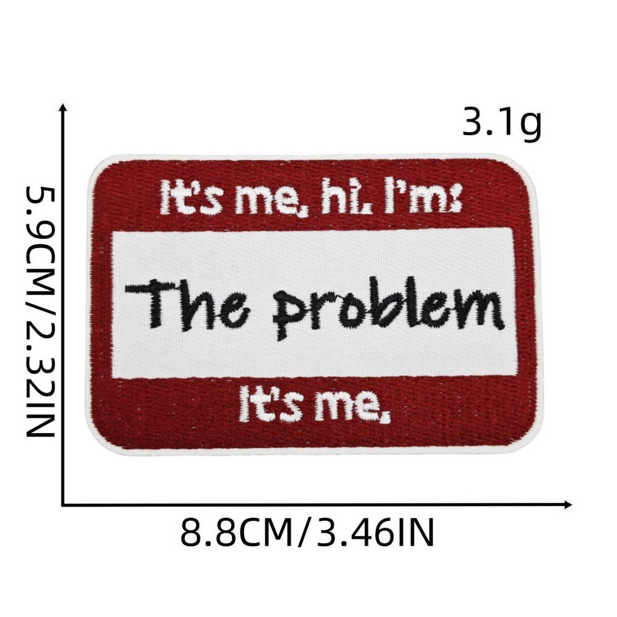 CREATIVE BADGE LETTER EMBROIDERY CLOTH PATCH