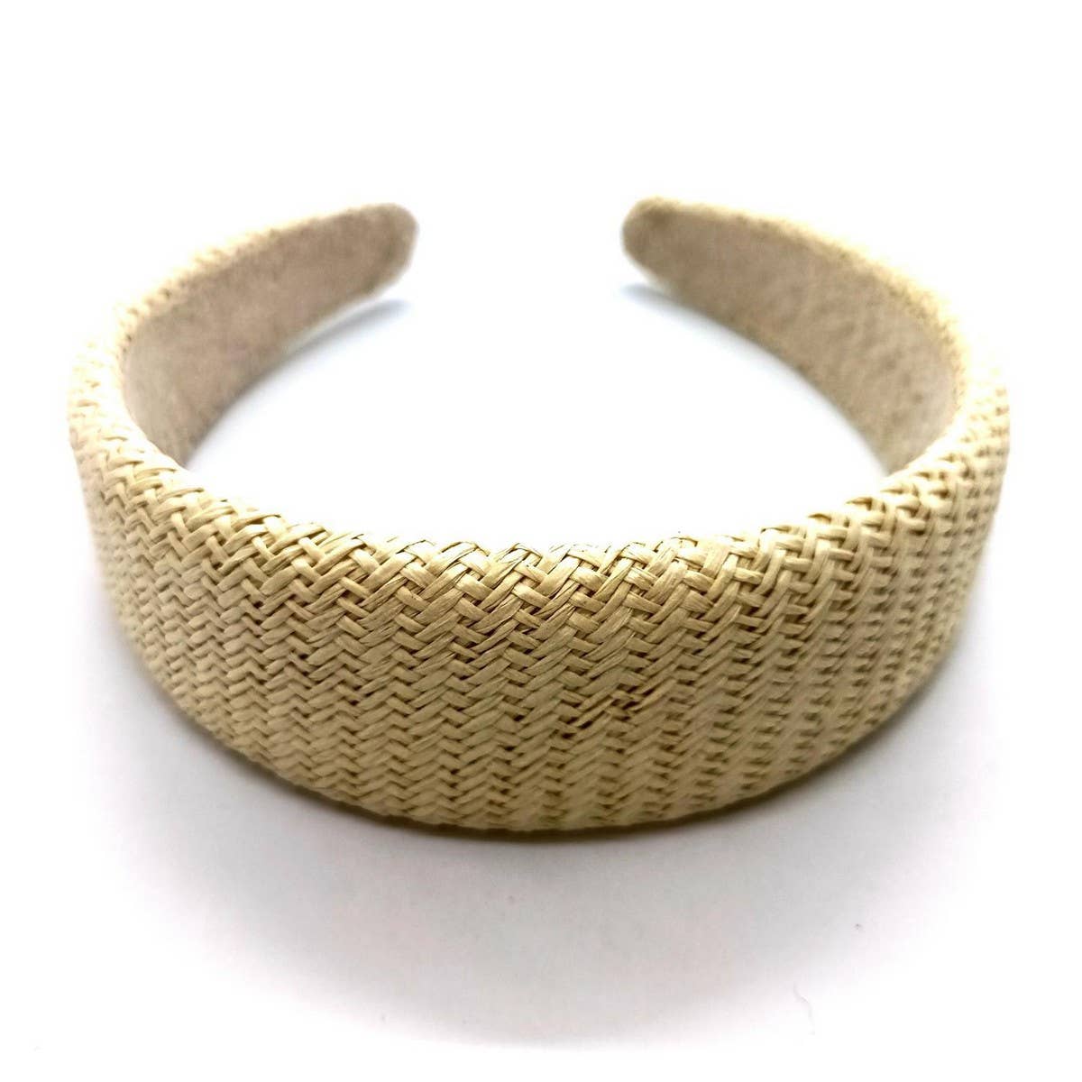 New Wide Raffia Padded High Crown Hairband_CWAHA6332