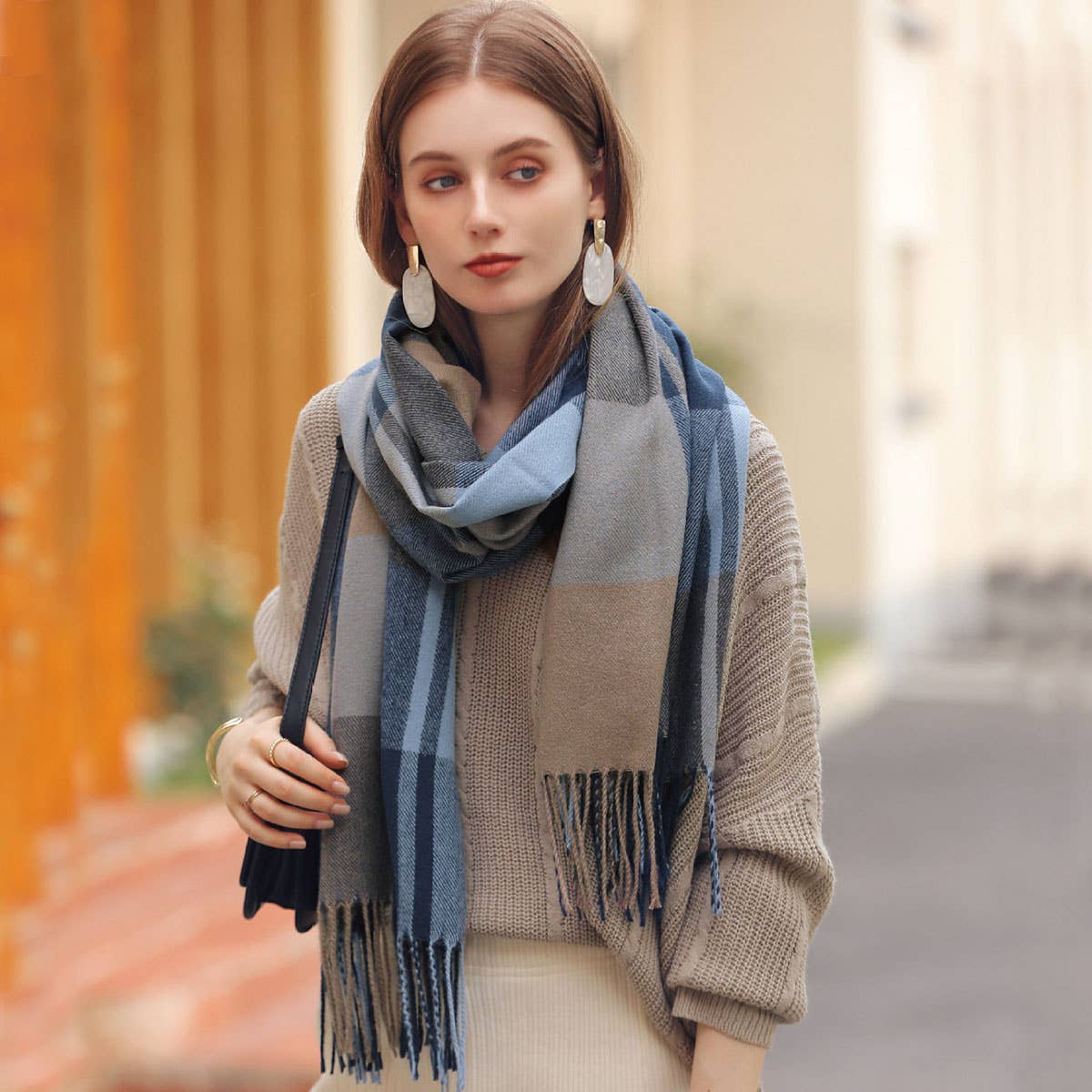 Plaid Winter Scarf ??Soft Thick Fringe Shawl 2025_CWASC0168