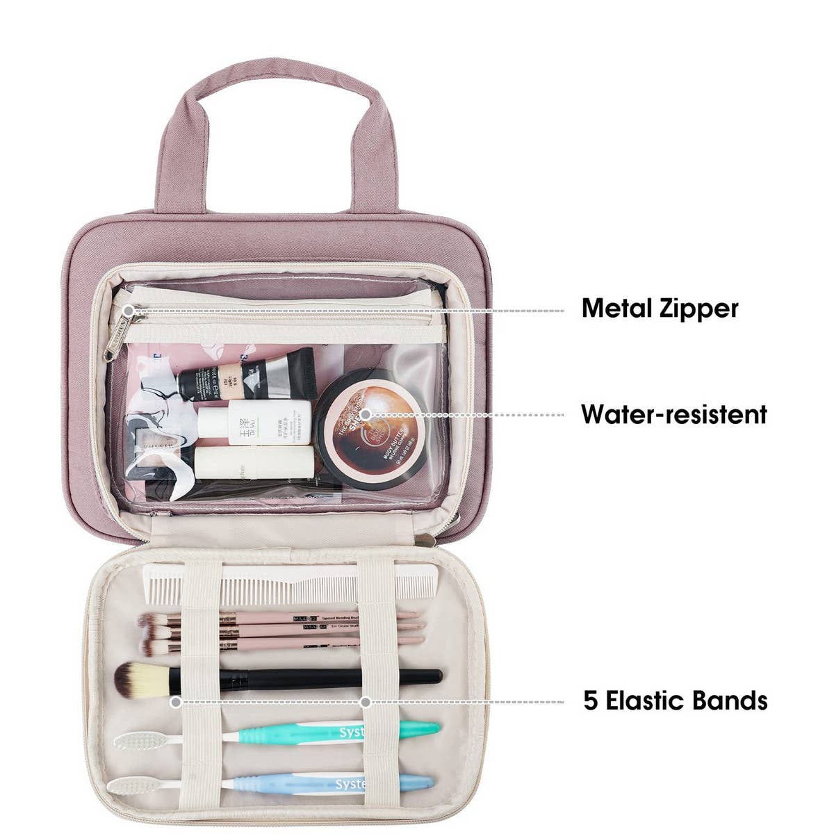 WATERPROOF PORTABLE COSMETIC BAG STORAGE BAG_CWAB2364
