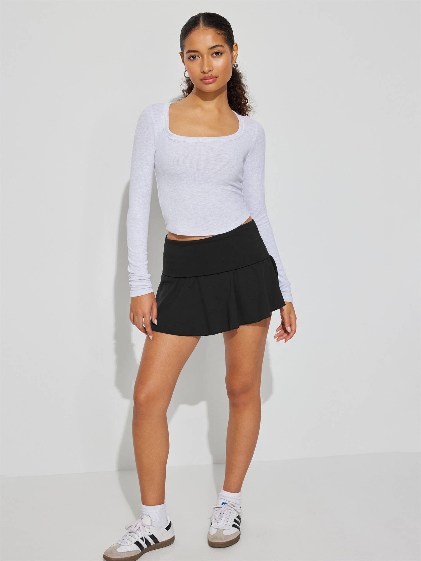Solid-color anti-light safety pants short skirt