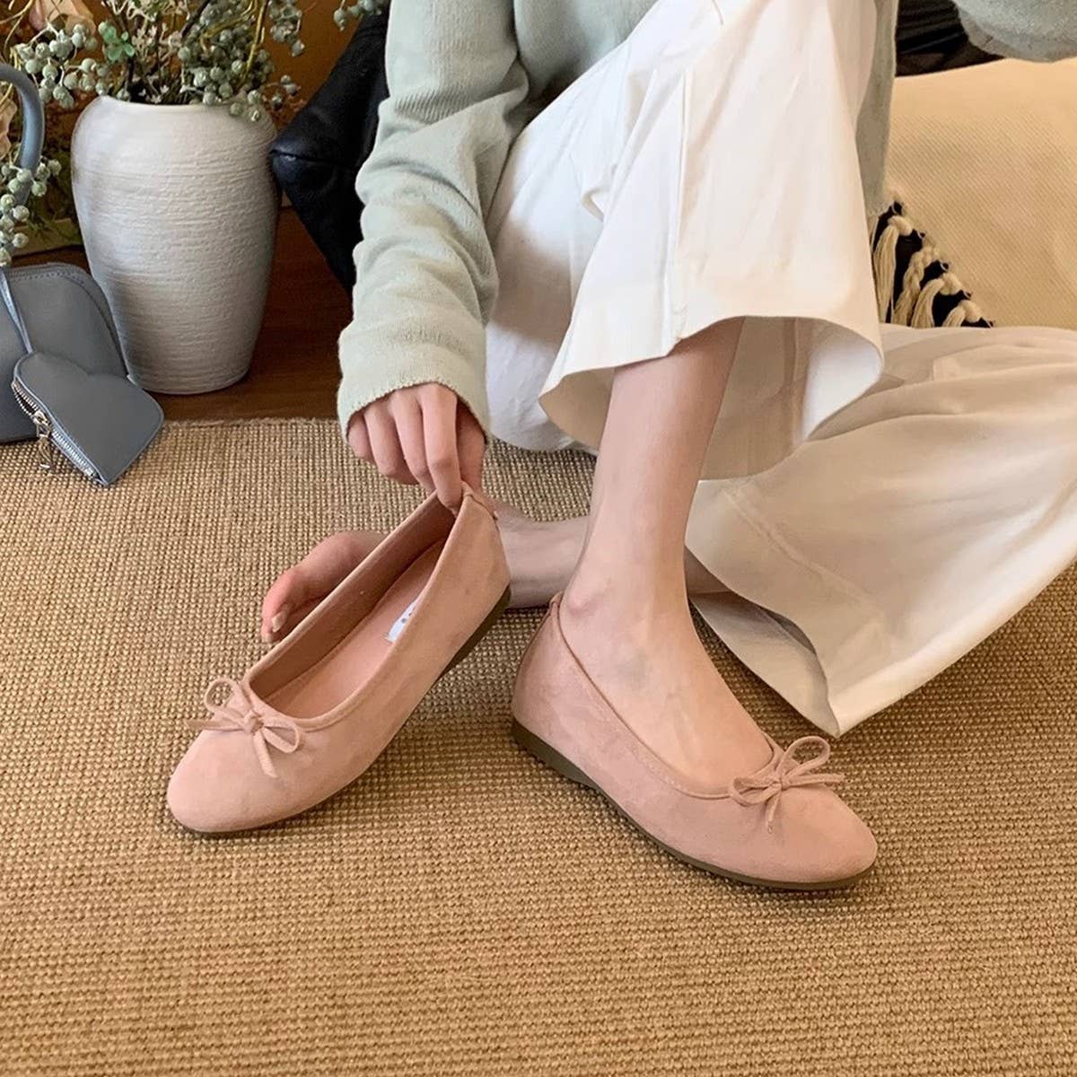 Yellow Platform Slip-On Loafer Vintage Style_CWSHF0142