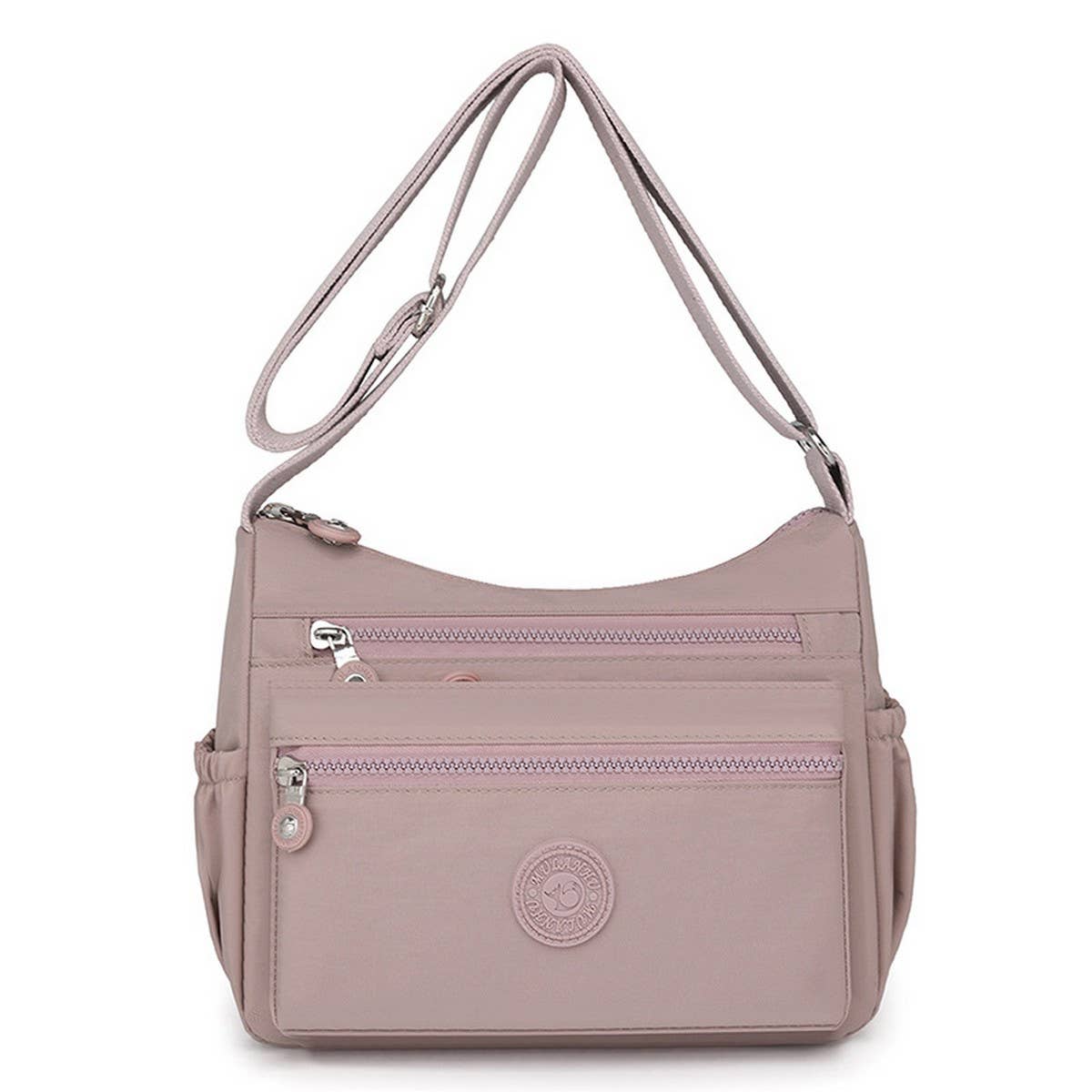 LIGHTWEIGHT NYLON MULTI-LAYER SHOULDER BAG