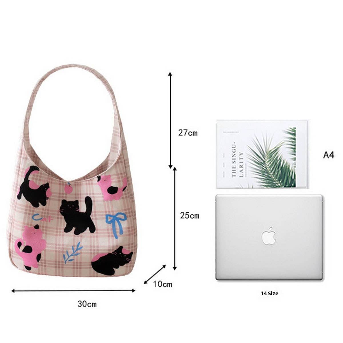 Original Large Striped Canvas Tote Bag for Women_CWAB5632