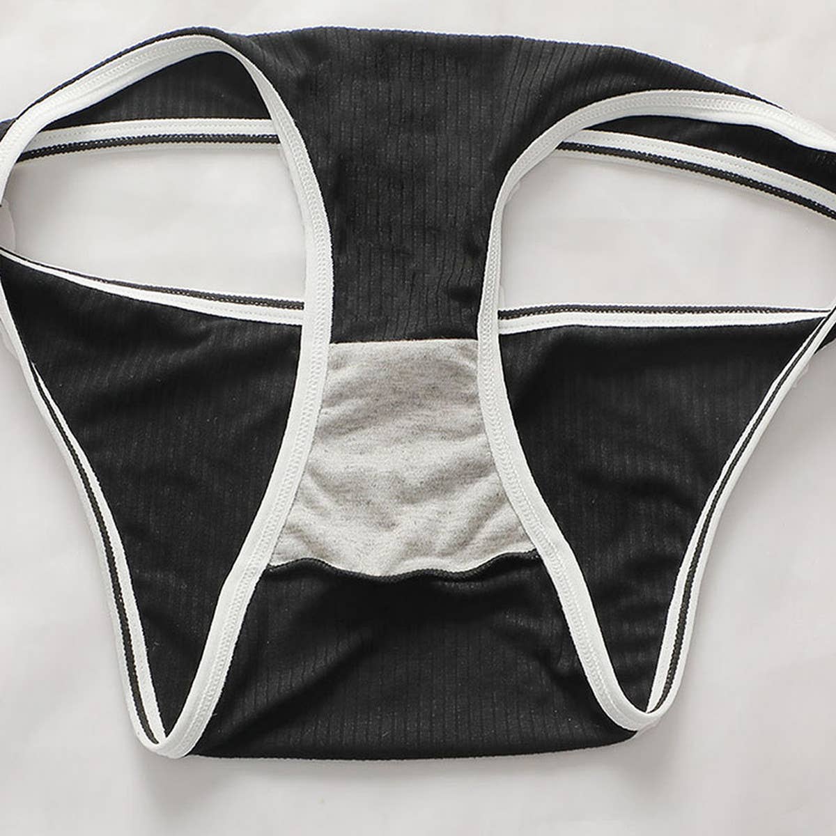 FASHION GATHERED ADJUSTABLE UNDERWEAR SET_CWMU0126