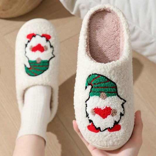 HOME CHRISTMAS CUTE DWARF WARM COTTON SLIPPERS