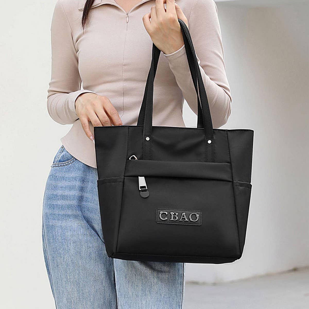 CASUAL FASHION NYLON TRAVEL SHOULDER BAG_CWASC1774