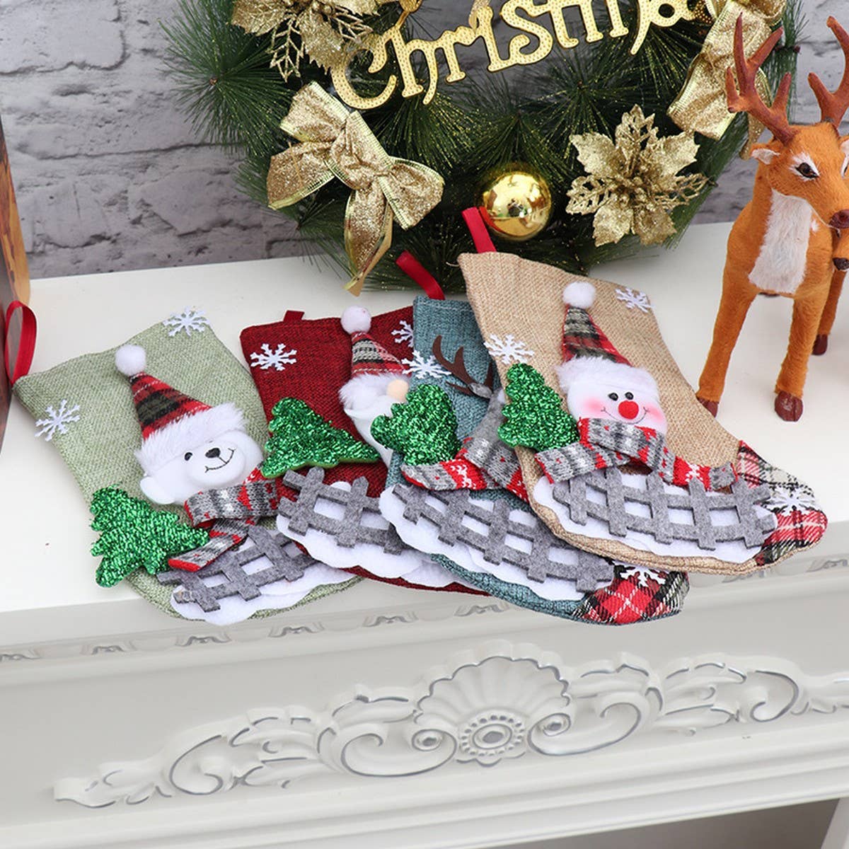 CHRISTMAS CANDY CHRISTMAS STOCKING GIFT BAG