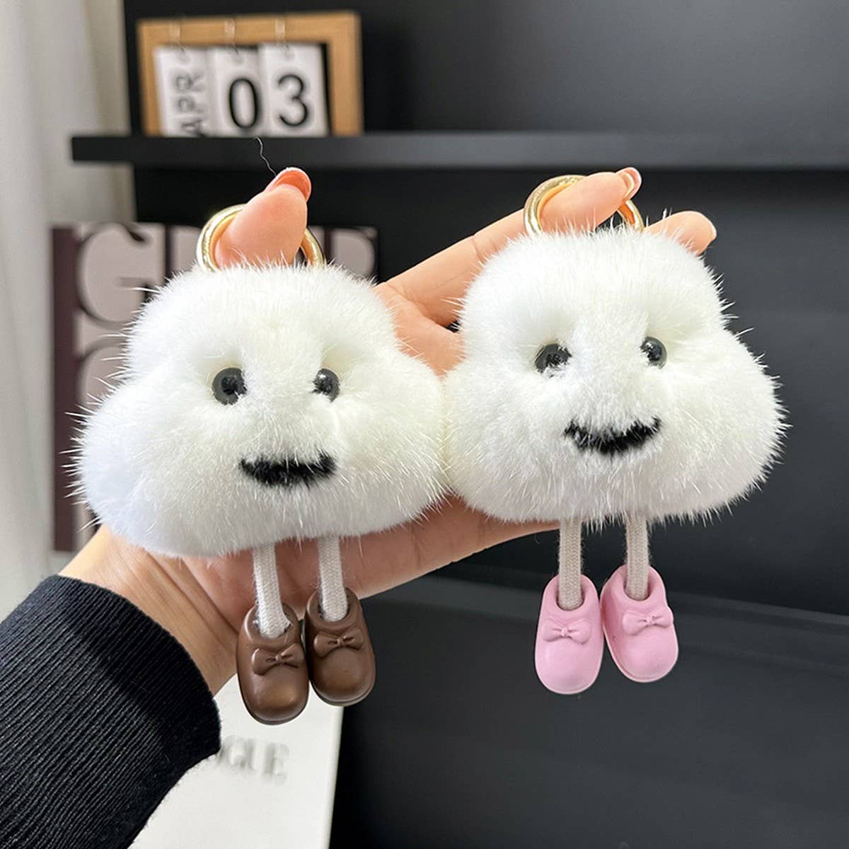 CUTE LITTLE CLOUD CAR KEYCHAIN PENDANT ACCESSORIES