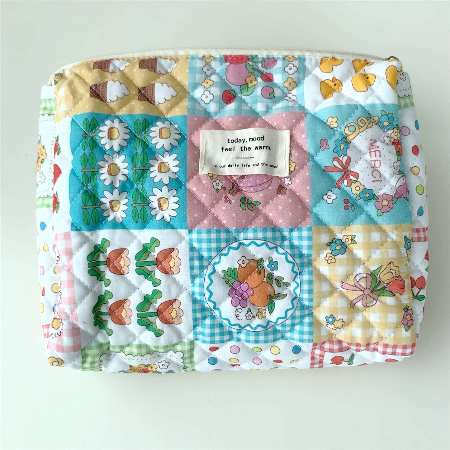 Floral storage bag large-capacity cosmetic bag