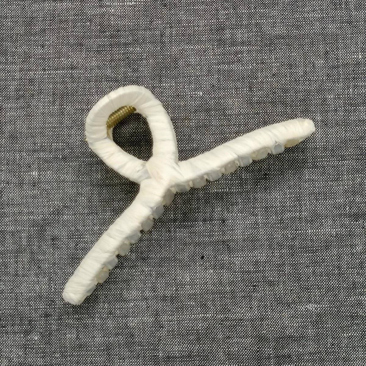 Boho Natural Japanese Fiber Paper Hair Claw_CWAHA6377