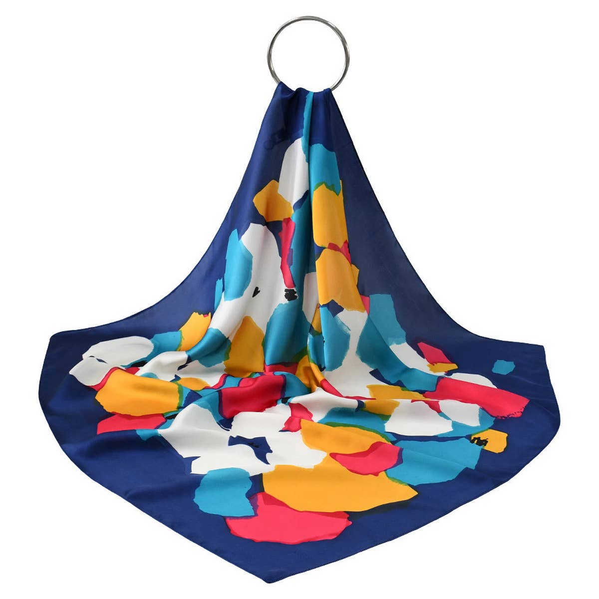 Polka Dot Satin Neck Scarf ??Office & Flight Style_CWASC1157