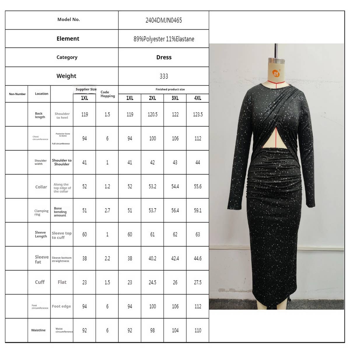 Cut Out Bodycon Dress ? Long Sleeve Slit Style