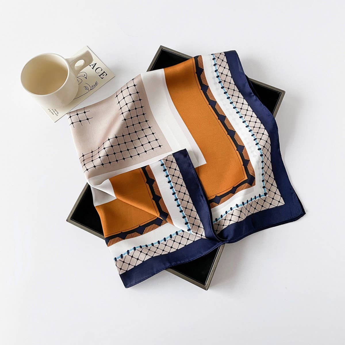 Satin Scarf - Simple Premium Lightweight Square