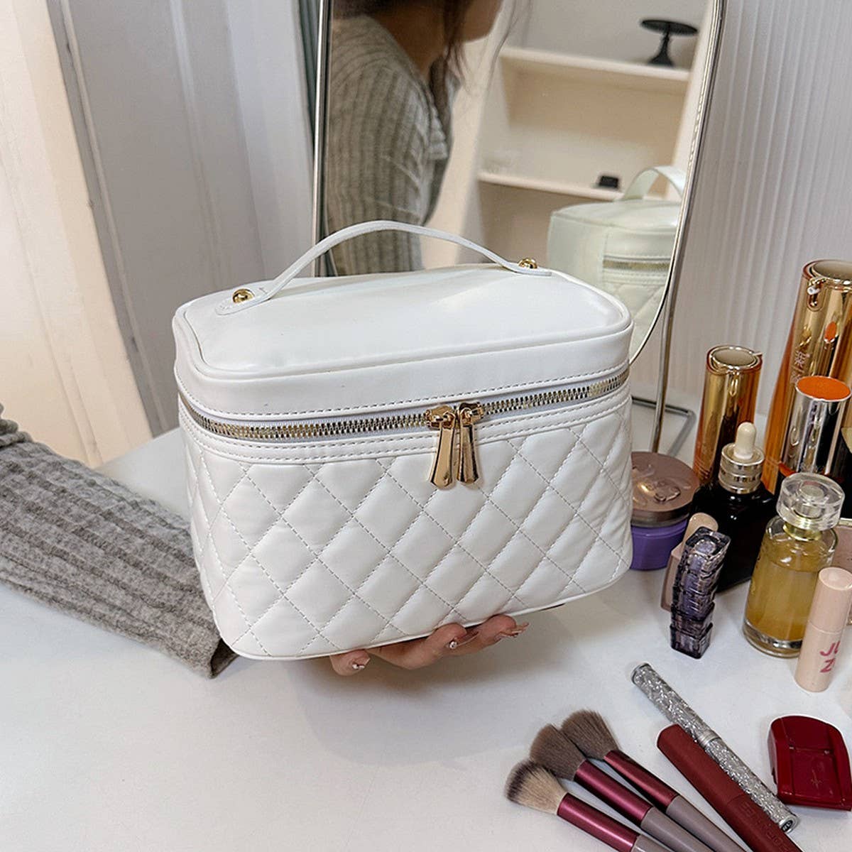 NEW DIAMOND-SHAPED LARGE-CAPACITY COSMETIC BAG_CWAB4406