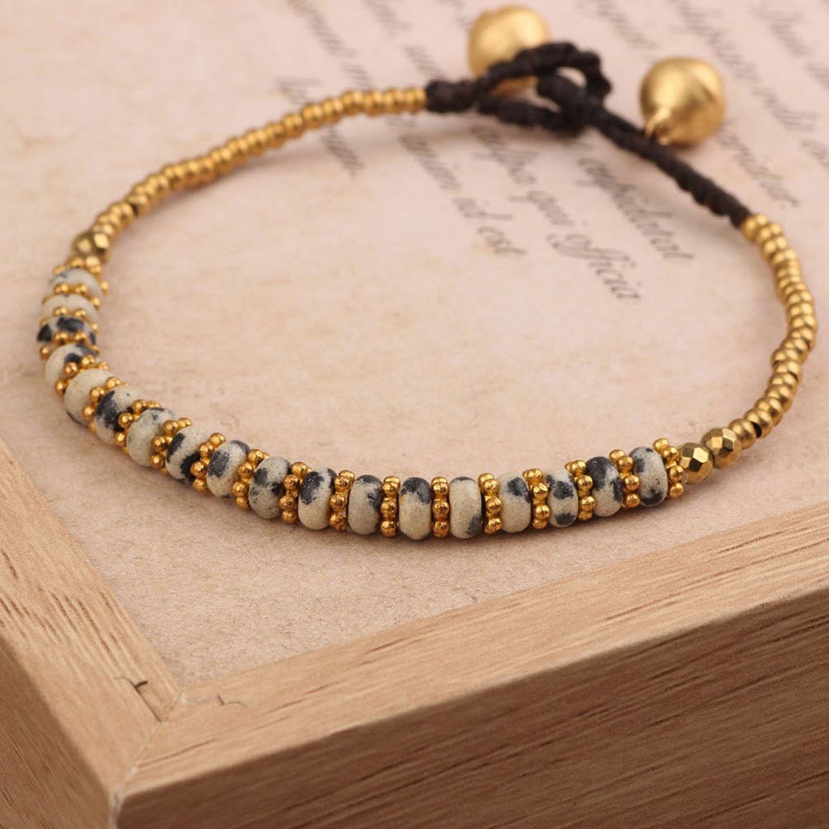 HANDMADE VINTAGE SIMPLE BEADED BRAIDED BRACELET