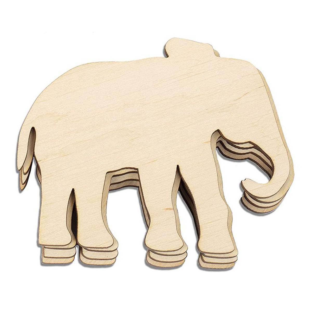 CWASC2676_JUNGLE ANIMAL HANDMADE DIY WOODEN CRAFTS