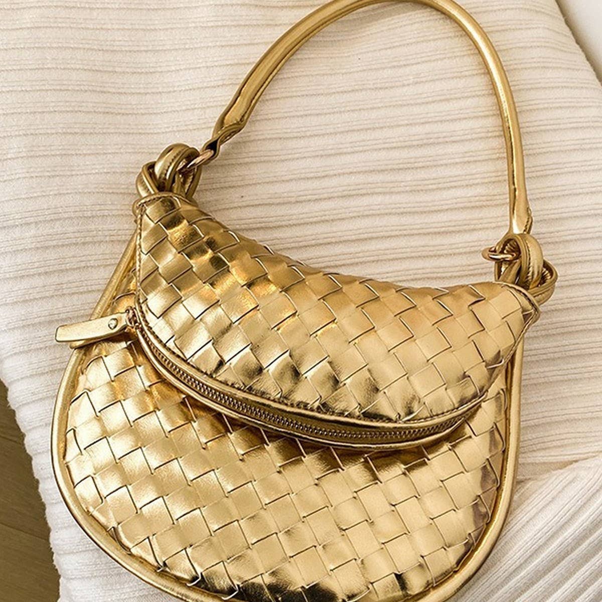 HANDMADE STRAW BAG FASHION ONE-SHOULDER ARMPIT BAG_CWAB1912