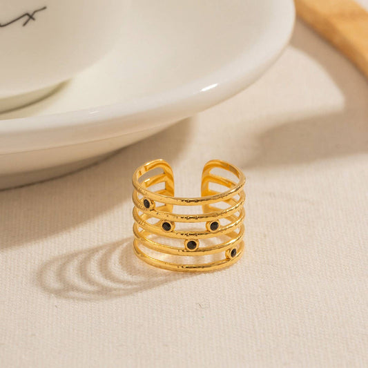 SIMPLE MULTI-LAYERED OPEN RING WITH DIAMONDS_CWAJE1395